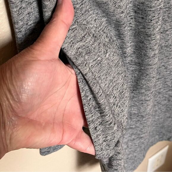 J. Jill PureJill Affinity French Terry Long Sleeve Gray Tunic Top Size Medium - Picture 7 of 10